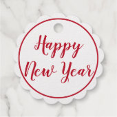 Goudfolie Vrolijk Kerstfeest Gelukkig Nieuwjaar Gi Bedankjes Labels (Achterkant)