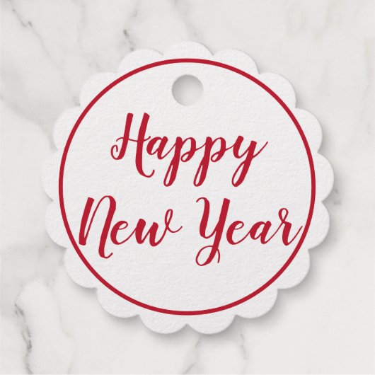 Goudfolie Vrolijk Kerstfeest Gelukkig Nieuwjaar Gi Bedankjes Labels (Achterkant)