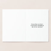 Goudfolie "Vrolijk kerstfeest voor mijn nichtje" K Folie Kaarten (Binnen)