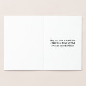 Goudfolie "Vrolijk kerstfeest voor mijn oma" Kaart (Binnen)