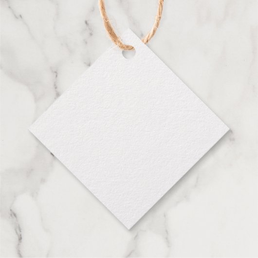 Goudfolie Warmste Wensen Kerstboom Gift Label (Achterkant)