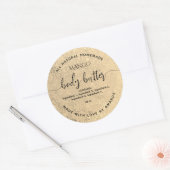Goudfolie Zelfgemaakte BODY BUTTER Label (Envelop)