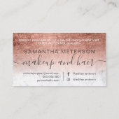 Goudfoliebode met een modern roos kortingskaartje (Achterkant)