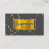 goudfoliegrens | goudvloktextuur visitekaartje (Achterkant)