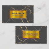 goudfoliegrens | goudvloktextuur visitekaartje (Voorkant / Achterkant)