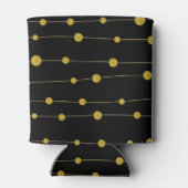 Goudfoliekralen en moderne zwarte bruiloft met lij blikjeskoeler (Achterkant)