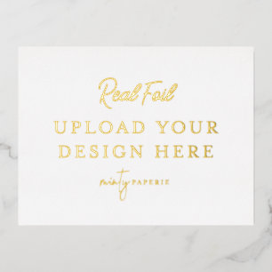 Goudfolielandschap Briefkaart