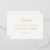 Goudfolielandschap Briefkaart (Voorkant / Achterkant)