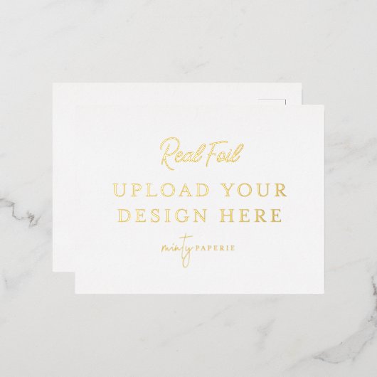 Goudfolielandschap Briefkaart (Voorkant / Achterkant)