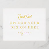 Goudfolielandschap Briefkaart (Voorkant)