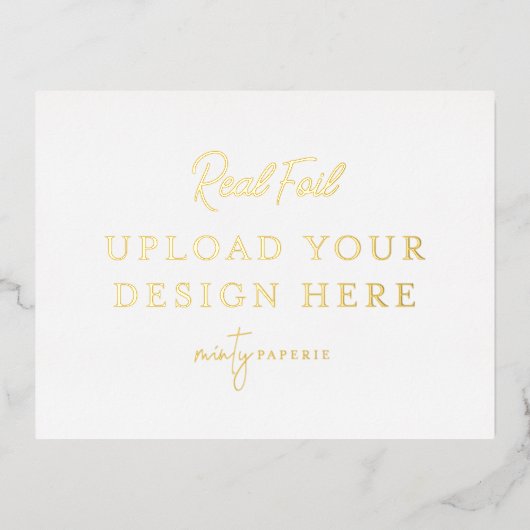 Goudfolielandschap Briefkaart (Voorkant)