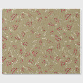  goudfoliepatroon in het binnenland cadeaupapier (Vlak)