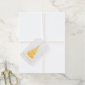 goudfoliepijnboom cadeaulabels (Met Koord)