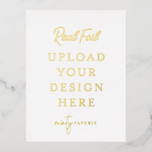 Goudfolieportret Briefkaart