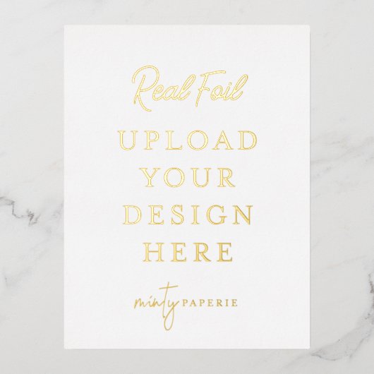 Goudfolieportret Briefkaart (Voorkant)