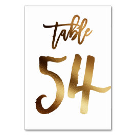 Goudfoliezaknummer | Tabel 54 Kaart