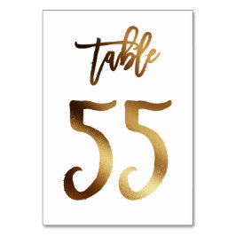 Goudfoliezaknummer | Tabel 55 Kaart