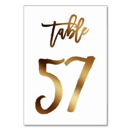 Goudfoliezaknummer | Tabel 57 Kaart