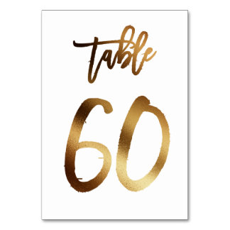 Goudfoliezaknummer | Tabel 60 Kaart