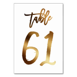 Goudfoliezaknummer | Tabel 61 Kaart