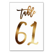 Goudfoliezaknummer | Tabel 61 Kaart (Achterkant)