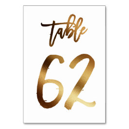 Goudfoliezaknummer | Tabel 62 Kaart