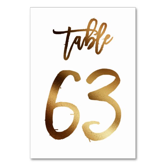 Goudfoliezaknummer | Tabel 63 Kaart (Voorkant)