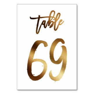 Goudfoliezaknummer | Tabel 69 Kaart