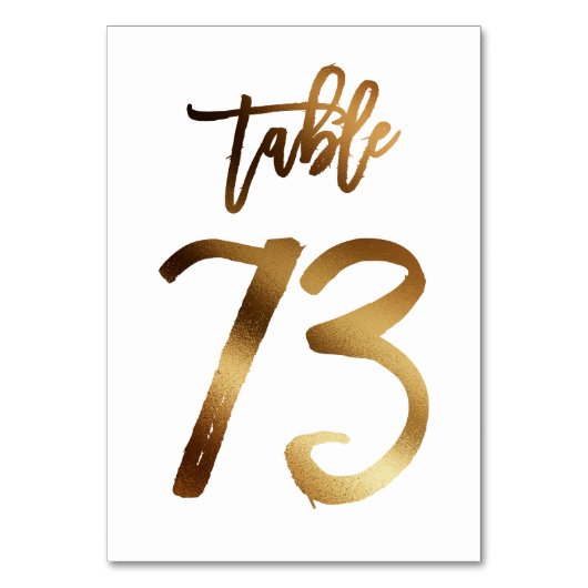 Goudfoliezaknummer | Tabel 73 Kaart (Voorkant)