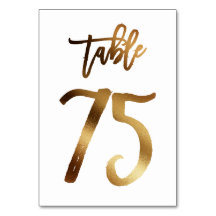 Goudfoliezaknummer | Tabel 75