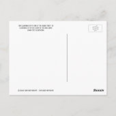 Goudforel op blauw water, Briefkaart (Achterkant)