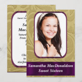 Goudfotosjabloon, zestien kaart (Voorkant / Achterkant)