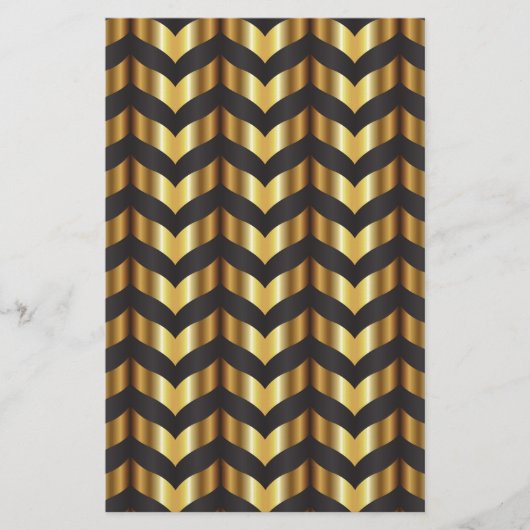 goudgatsby chevron briefpapier (Voorkant)