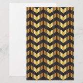 goudgatsby chevron briefpapier (Voorkant / Achterkant)