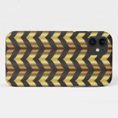 goudgatsby chevron Case-Mate iPhone case (Achterkant (horizontaal))