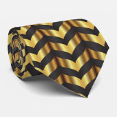 goudgatsby chevron stropdas (Opgerold)