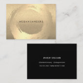 Goudgeborsteld / Lux Glitter Visitekaartje (Voorkant / Achterkant)
