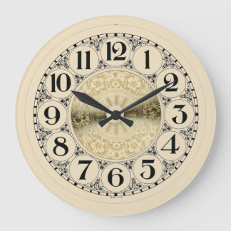  goudgecentreerd ivoorgeel grote klok