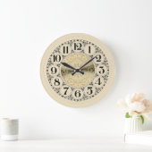  goudgecentreerd ivoorgeel grote klok (Huis)