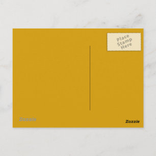 Goudgeel achtergrond op een ansichtkaart briefkaart
