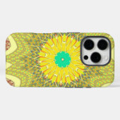 Goudgeel Afrikaans etnisch tribaal patroon Kunst Case-Mate iPhone Case (Achterkant (horizontaal))