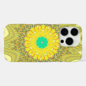 Goudgeel Afrikaans etnisch tribaal patroon Kunst Case-Mate iPhone Case (Achterkant (horizontaal))