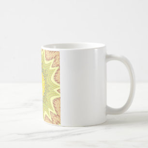 Goudgeel Afrikaans etnisch tribaal patroon Kunst Koffiemok