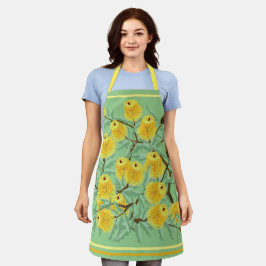 Goudgeel banksia bloesem All-Over Print Schort