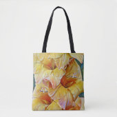 Goudgeel Gladiolus Flowers Art Tas (Voorkant)