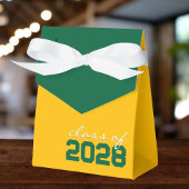 Goudgeel & Groen Afstuderen Favor Boxes Bedankdoosjes