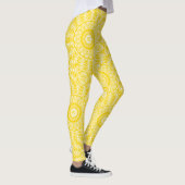 goudgeel mandala-patroon leggings (Rechts)