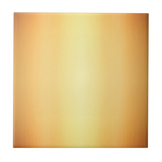 Goudgeel ombre verloop effen kleur ontwerp tegeltje (Voorkant)