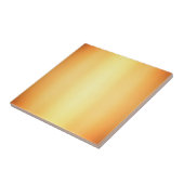 Goudgeel ombre verloop effen kleur ontwerp tegeltje (Zijkant)