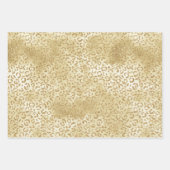 Goudgeel Wit Ombre Zebra Leopard Inpakpapier Vel (Voorkant 2)